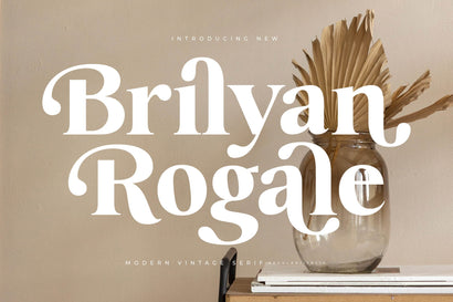 Brilyan Rogale - Modern Vintage Serif Font Letterena Studios 