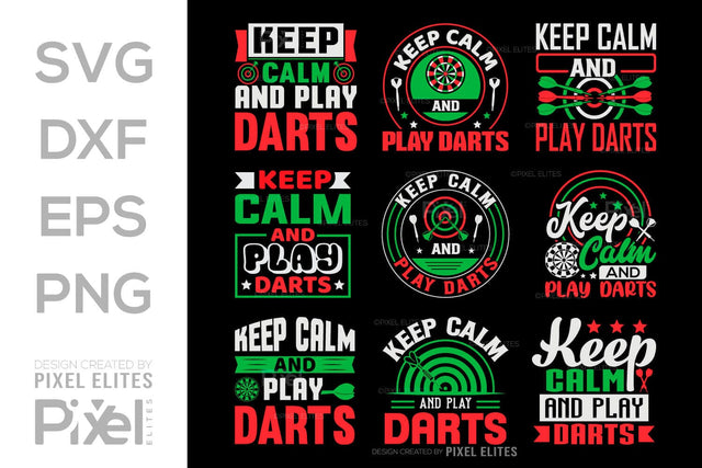 Bring It On SVG Dartboard Bundle Darts Game Darts Quote Design PET 00603 SVG ETC Craft 