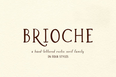 Brioche Rustic Serif Font Family Font Beck McCormick 