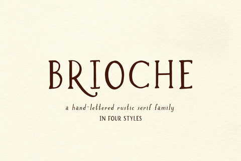 Brioche Rustic Serif Font Family Font Beck McCormick 