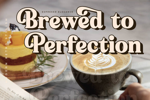 Bristle Radiant - Modern Retro Stylish Font Letterena Studios 