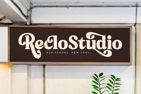 Bristle Radiant - Modern Retro Stylish Font Letterena Studios 