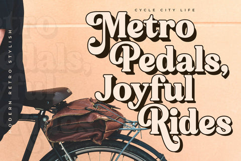 Bristle Radiant - Modern Retro Stylish Font Letterena Studios 