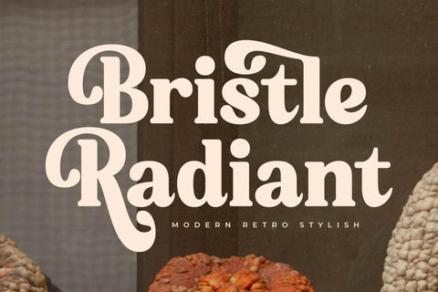 Bristle Radiant - Modern Retro Stylish Font Letterena Studios 