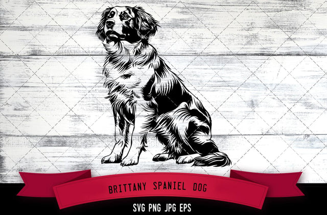 Brittany Spaniel Dog SVG, Dog SVG, Logo - Digital Download with Commercial License for Cricut, Silhouette, Scan N Cut Crafting SVG Loveleen Kaur 