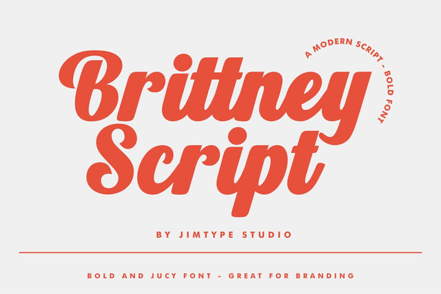 Brittney Script - Business Branding Font Font Jimtype Studio 