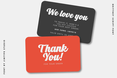 Brittney Script - Business Branding Font Font Jimtype Studio 