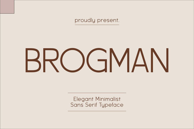 Brogman - Fashionable Sans Serif Font Masyafi Studio 