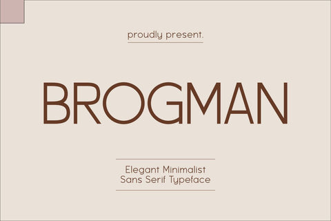 Brogman - Fashionable Sans Serif Font Masyafi Studio 