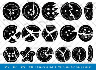 Broken Button Svg Cricut Cut Files Png Bundle SVG ETC Craft 