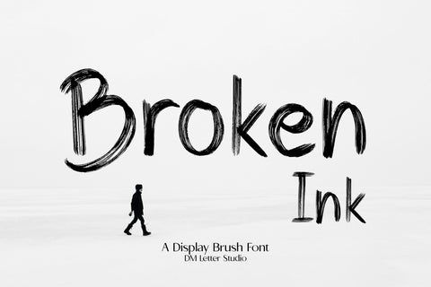 Broken Ink Font Dm Letter Studio 