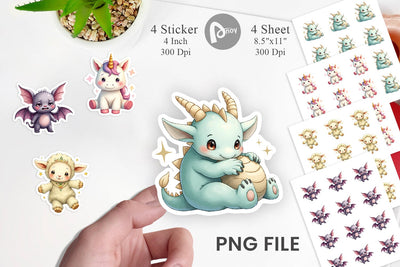 Broken Plushie Spirits Sticker Sublimation artnoy 