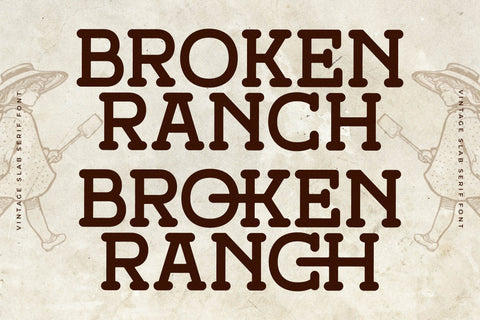 Broken Ranch - Vintage Slab Serif Font Font Storytype Studio 