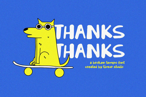 Broken Tempo - Quirky Ugly Display Font Font Timur type 