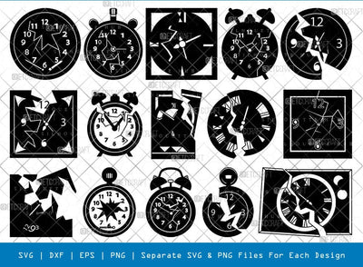 Broken Watch Svg Cricut Cut Files Png Bundle SVG ETC Craft 