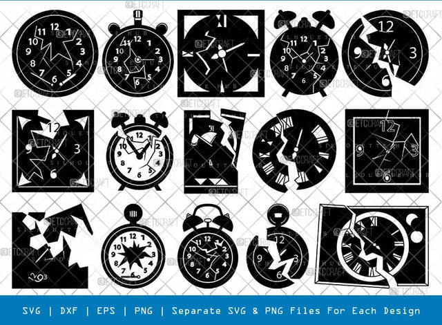 Broken Watch Svg Cricut Cut Files Png Bundle SVG ETC Craft 