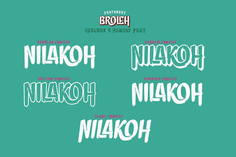 Broleh - Movie Display Font Font twinletter 