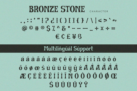 Bronze Stone - Serif Font Font Alpaprana Studio 