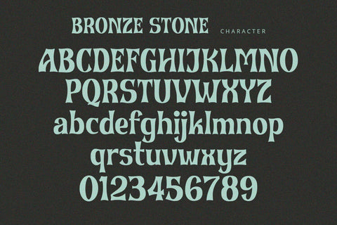 Bronze Stone - Serif Font Font Alpaprana Studio 