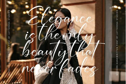 Bronzite Marble - Stylish Handwritten Font Font Letterena Studios 