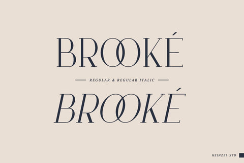 Brooke Minimalist Serif Font Font Heinzel Studio 