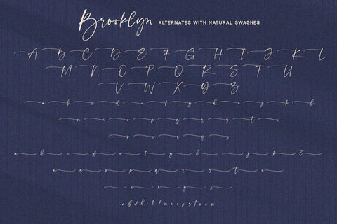 Brooklyn - Handwritten Font Font Alpaprana Studio 