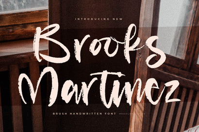 Brooks Martinez - Brush Handwritten Font Font Letterena Studios 