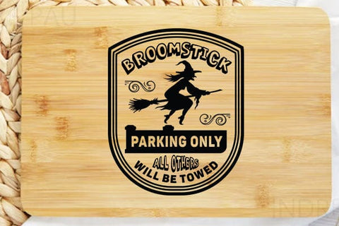 Broomstick parking only all others will be towed SVG Angelina750 