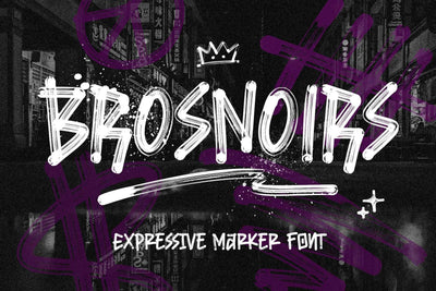 Brosnoirs – Textured Urban Style Font Arterfak Project 