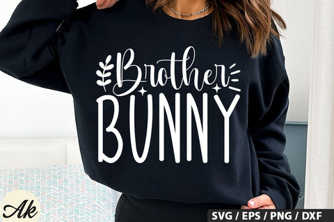 Brother Bunny SVG And Sticker PNG Design SVG akazaddesign 