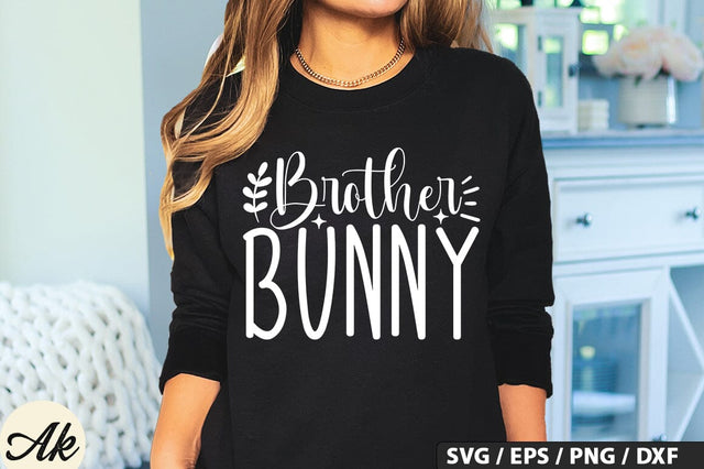 Brother Bunny SVG And Sticker PNG Design SVG akazaddesign 
