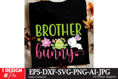 Brother Bunny SVG Cut File, Easter SVG DEsign SVG Insomnia Std 