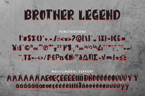Brother Legend Font Prasetya Letter 