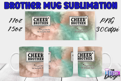 Brother Mug PNG Sublimation | Coffee 11 Oz | 15 Oz Mug Sublimation Sublimation The T Store Design 
