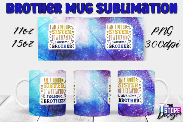 Brother Mug PNG Sublimation | Coffee 11 Oz | 15 Oz Mug Sublimation Sublimation The T Store Design 