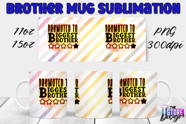 Brother Mug PNG Sublimation | Coffee 11 Oz | 15 Oz Mug Sublimation Sublimation The T Store Design 