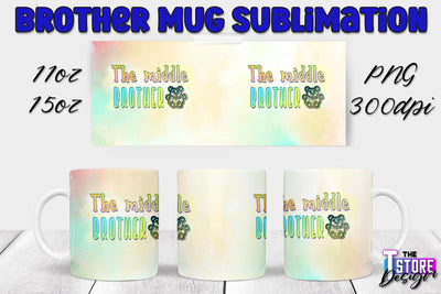 Brother Mug PNG Sublimation | Coffee 11 Oz | 15 Oz Mug Sublimation Sublimation The T Store Design 