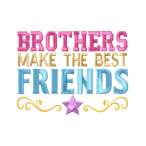 Brother Quotes Machine Embroidery Designs Bundle – Funny & Inspirational Sayings for Brother Gifts Embroidery/Applique DESIGNS HappyDesignStudio 