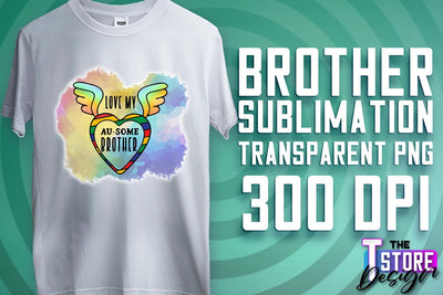 Brother Sublimation | T-Shirt PNG Design | Family PNG Design Sublimation The T Store Design 