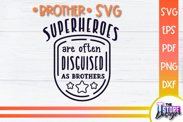 Brother SVG | Brother Quotes Design | Family SVG SVG The T Store Design 