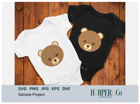 Brown Bear SVG PNG Cut EPS File SVG HarperNCo 