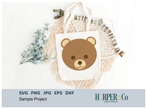 Brown Bear SVG PNG Cut EPS File SVG HarperNCo 