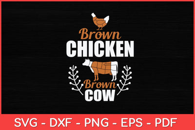 Brown Chicken Brown Cow Funny Svg Design SVG artprintfile 