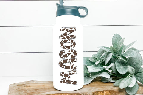 Brown Cow Print Doodle Letters PNG, Country Western Cow Print Sublimation Alphabet, Farm Animal Print Clipart for Tshirts, Stickers & More SVG Designing Digitals 