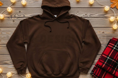Brown hoodie t-shirt mockup design Mock Up Photo Designangry 