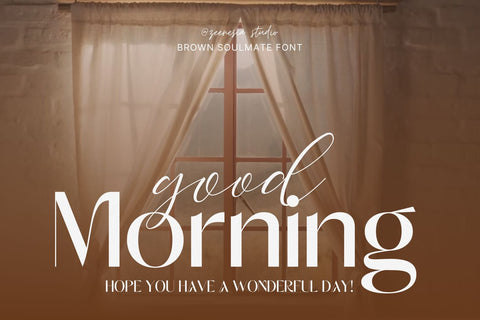 Brown Soulmate Font Zeenesia Std 