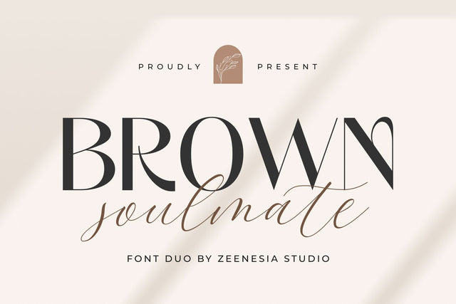 Brown Soulmate Font Zeenesia Std 