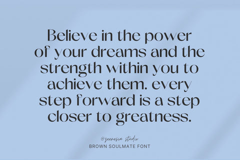 Brown Soulmate Font Zeenesia Std 