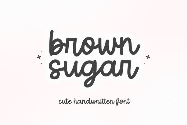 Brown Sugar - Cute Handwritten Font Font KA Designs 