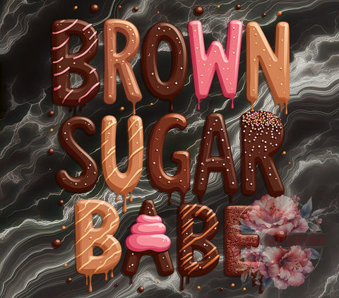 Brown Sugar PNG, Babe Digital Download, Sublimation Art, Black Girl Magic, Sweet Aesthetic, Digital Print, Brown Sugar Art, Cute Graphics Sublimation Li Zamperini 